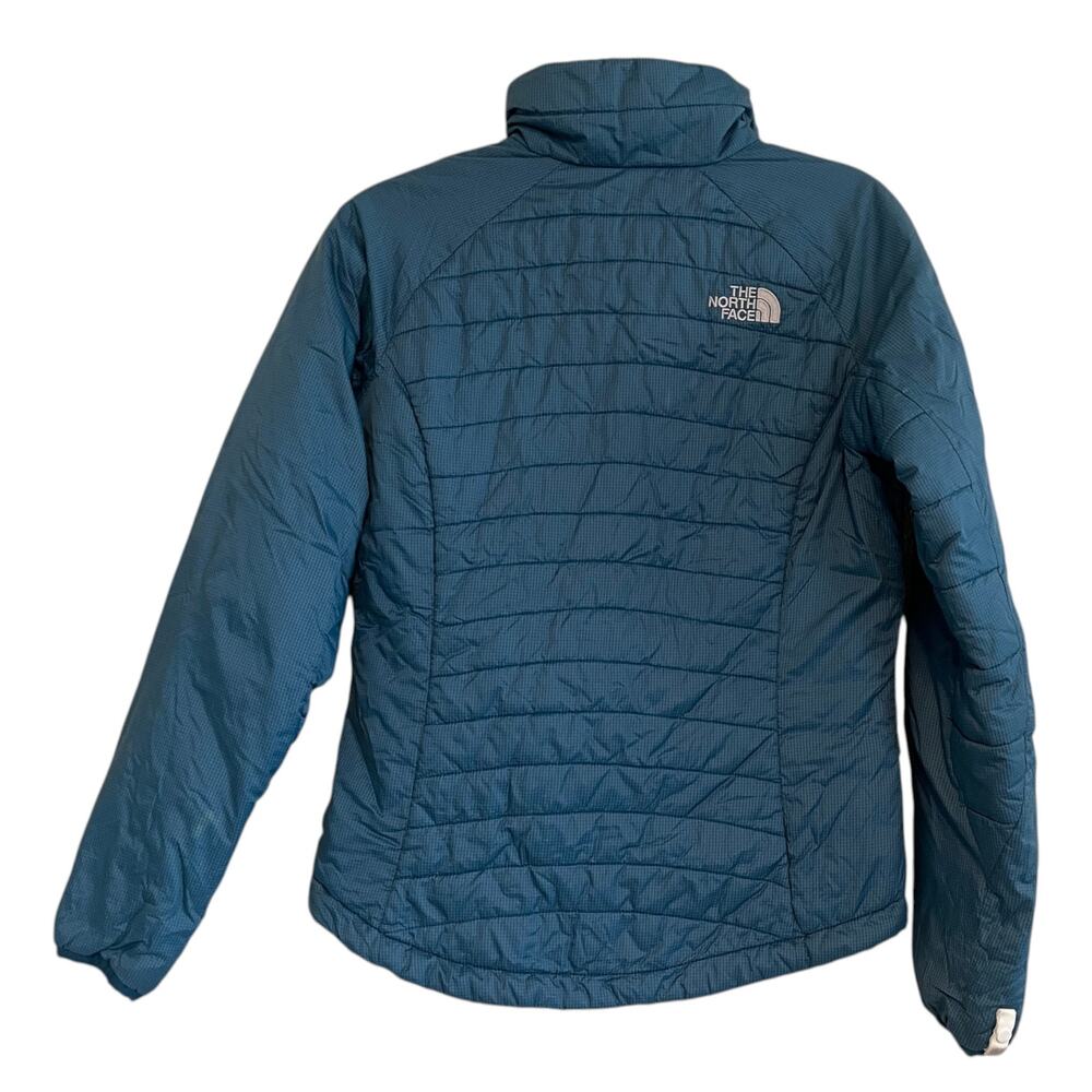 The North Face Full Zip Quilted Puffer Jacket Blue Size Small - Picture 3 of 7